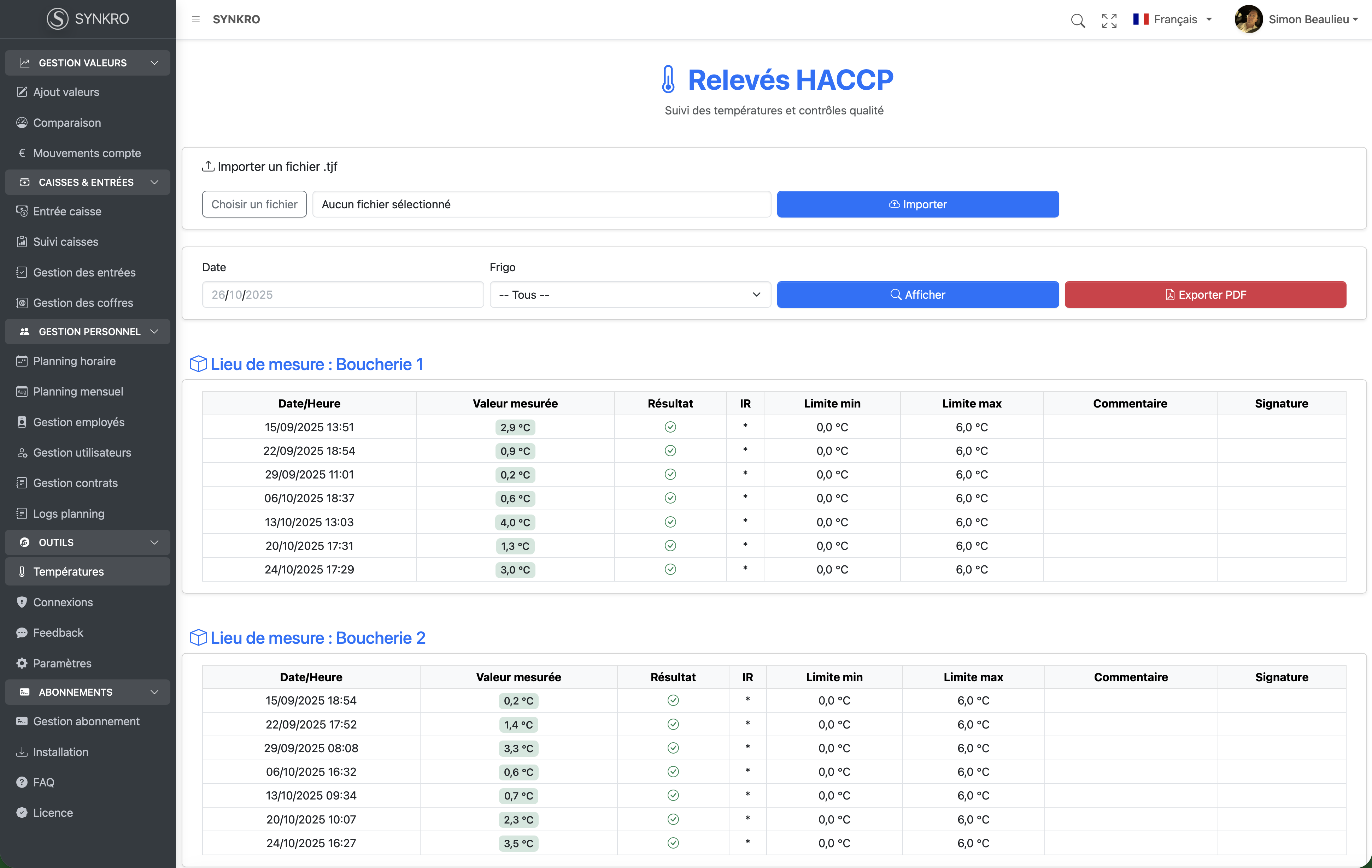 Rapports et statistiques